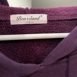 Bearsland, Large, purple hoodie, maternity